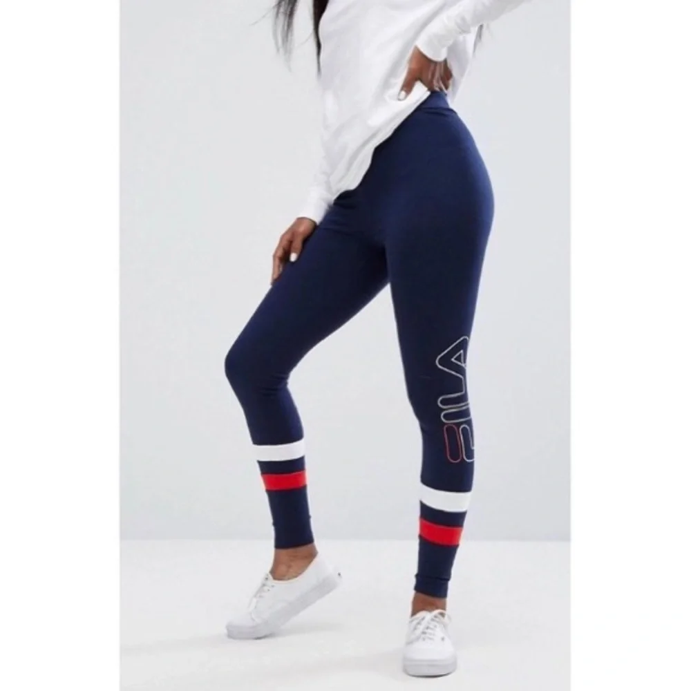 Navy Blue Women's Leggings - Picture 5 of 5